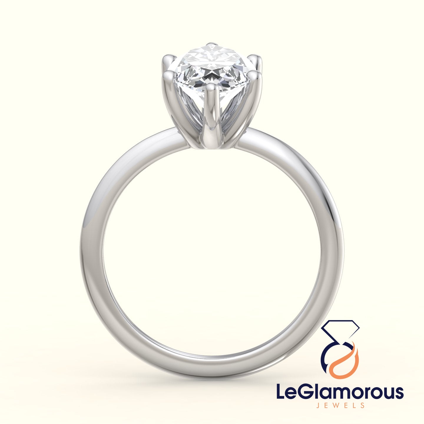 Marquise Solitaire Lab Grown Diamond Engagement Ring For Christmas Gift